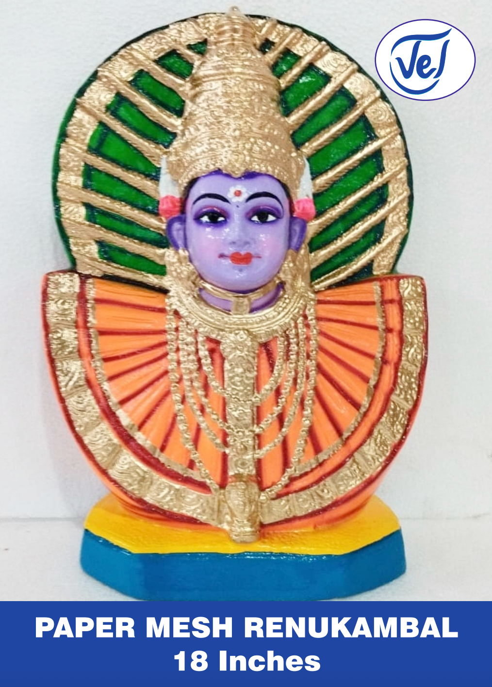 Renukambal Kolu Doll 18 Inch – Paper Mache