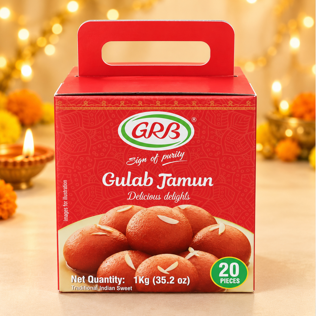 GRB Gulab Jamun 1kg - Gift Pack