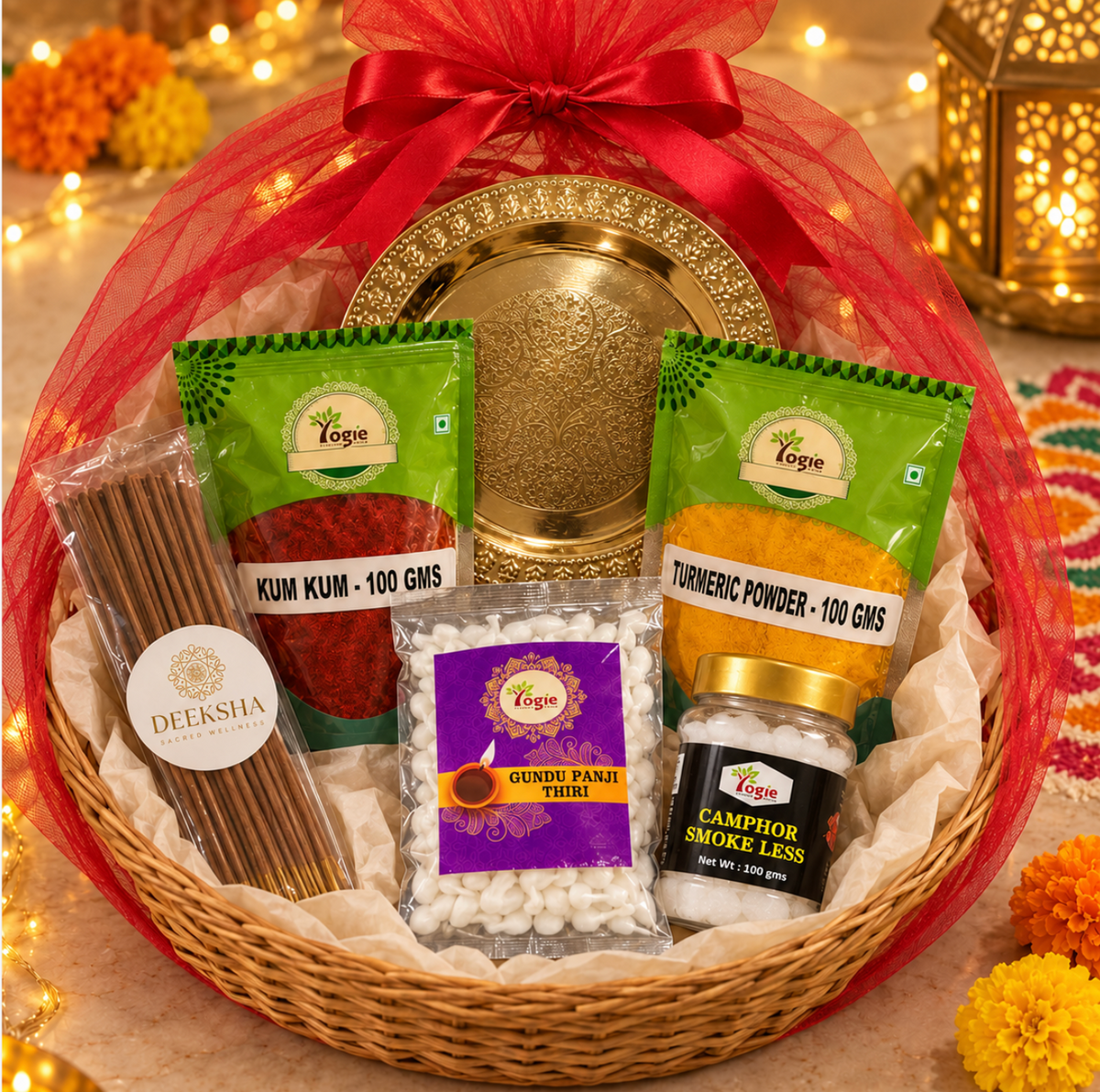 Deeksha Diwali Gift Hamper | Diwali Pooja Thali Box