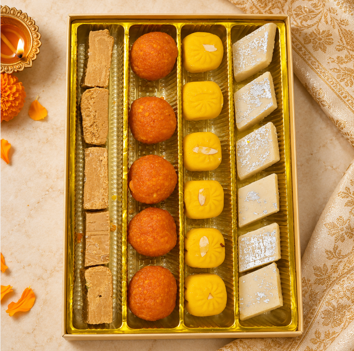 Deeksha Diwali Gift Hamper | Assorted Fresh Sweets Gift box