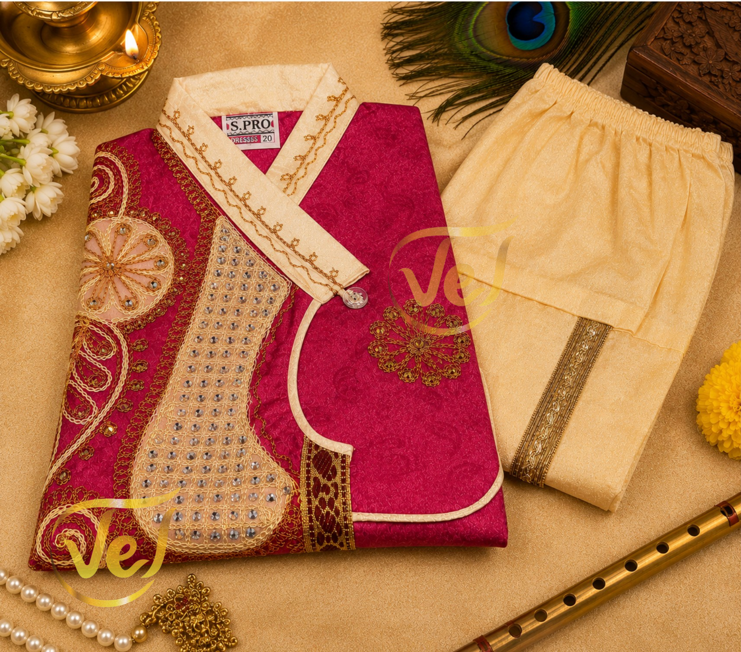 Krishna Fancy Dress (Multiple colours and sizes available)
