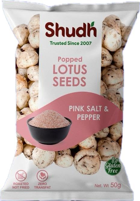 Shudh Lotus Seed Pink Salt Pepper 50G