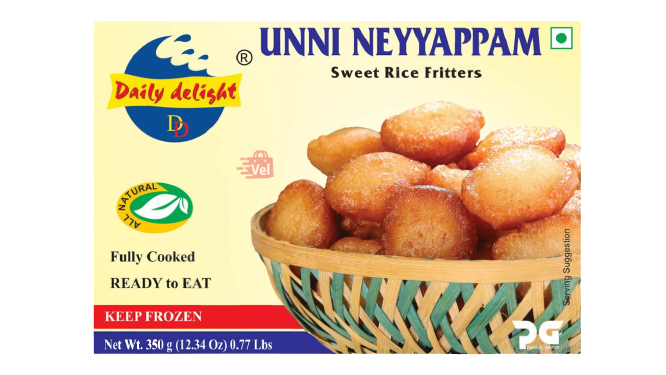 Daily Delight Unni Neyyappam 350G Frozen