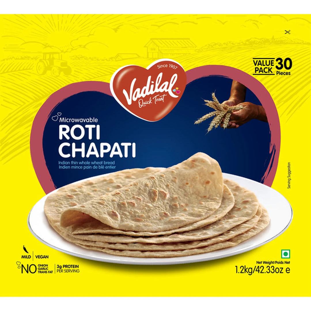 Vadilal Roti Chappati 1.2kg Frozen