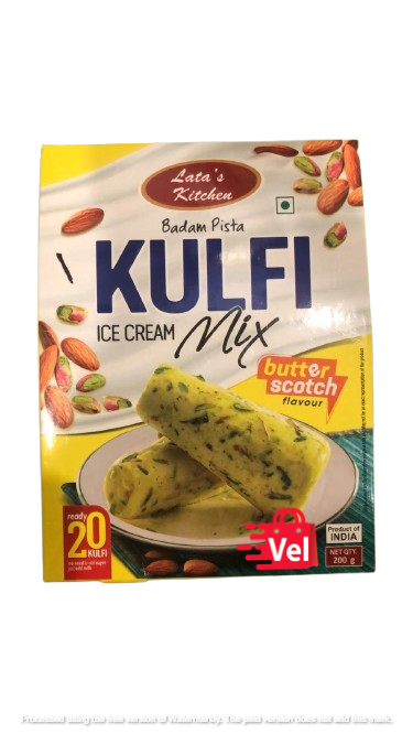 Latas Kitchen Badam Pista Kulfi 200g (added butterscotch flavor)