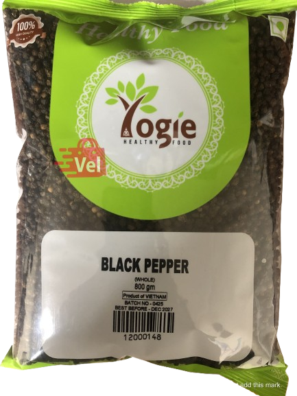 Yogie Black Pepper Whole 800G