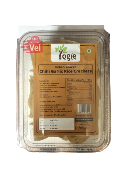 Yogie Rice Crackers (Khichiya) Chilli Garlic 200G