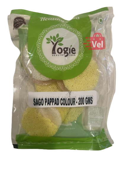 Yogie Sago Pappad Colour Coin Big 200G