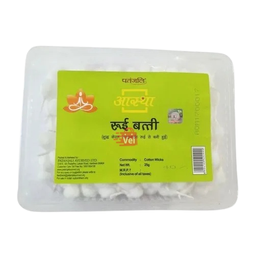 Aastha Cotton Wicks Plain 25Gm