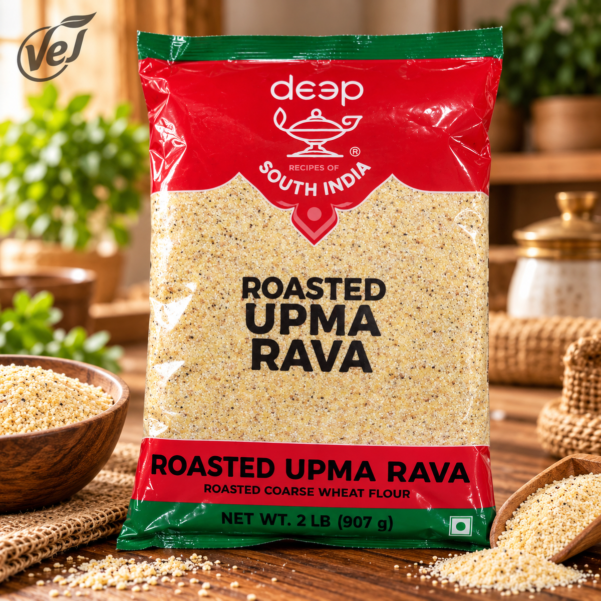 Deep Roasted Upma Rava 2lb (907g)