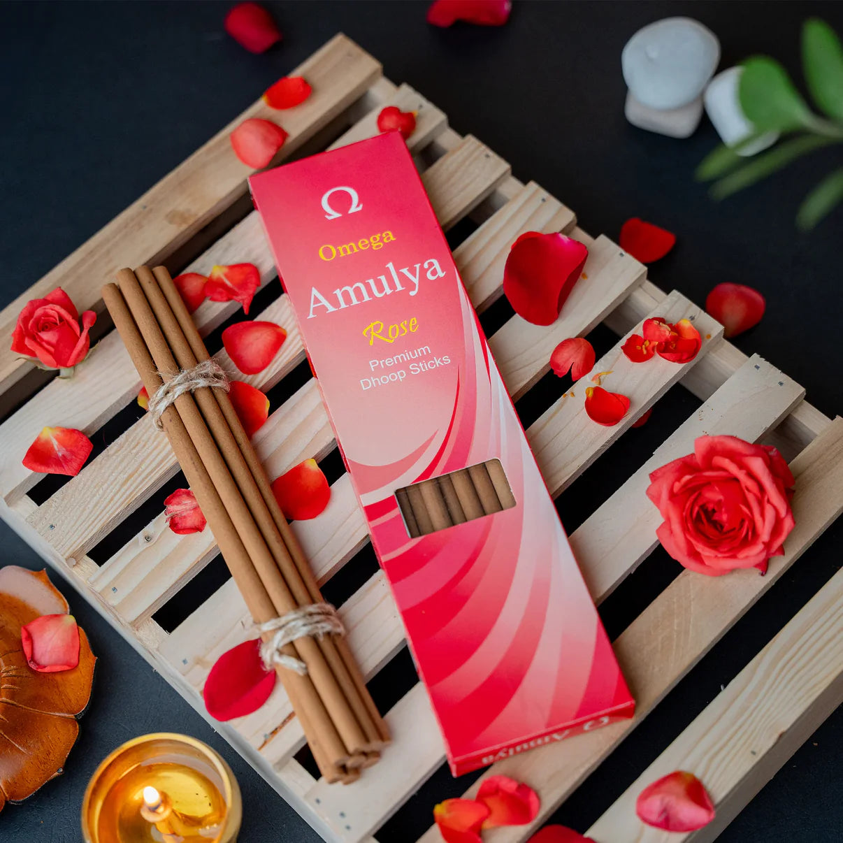 Omega Amulya Rose Incense Stick 80G