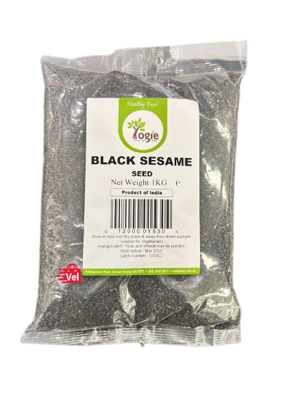 Yogie Black Sesame Seeds 1Kg