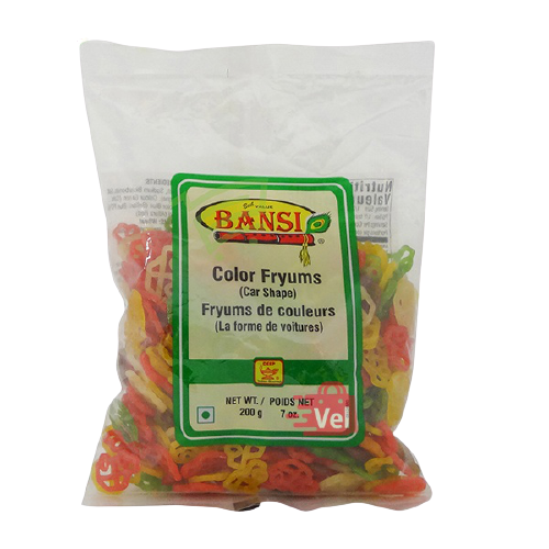 Bansi Car Shaped Colour Fryums 200G