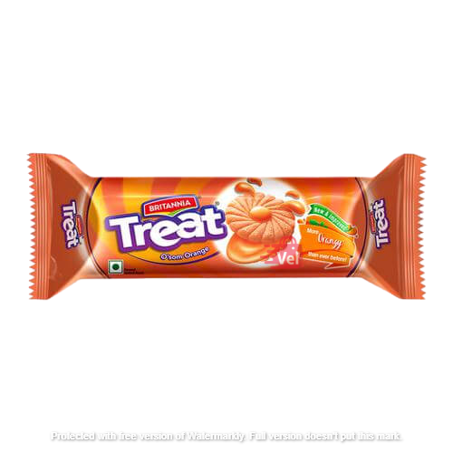 Britannia Treat Orange Biscuits 75G