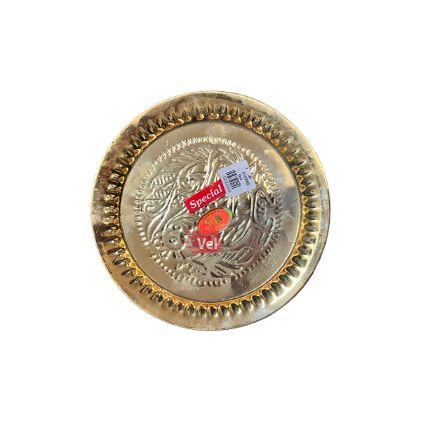 Brass Beeding Nagas Plate 8 inches