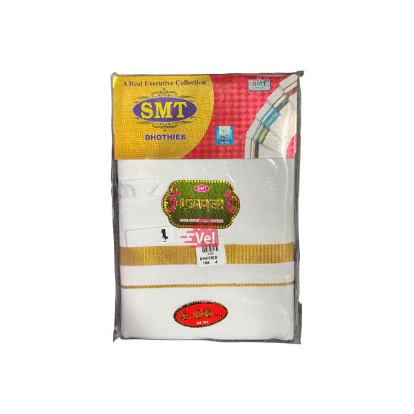SMT Leader Cotton Dhothie 4 meter