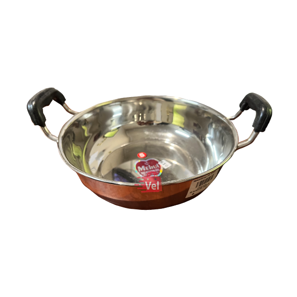 Mehul Stainless Steel Kadai Size No 5