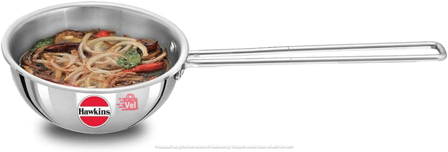 Hawkins Tadka Pan Tri-ply Stainless Steel 600Ml (2.5 Cup)
