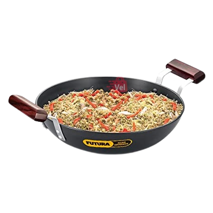 Futura Hard Anodised Kadhai Deep Fry Pan 2.75Lt