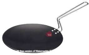 Futura Hard Anodised Tava Griddle 26Cm Diameter 4.88Mm Thickness