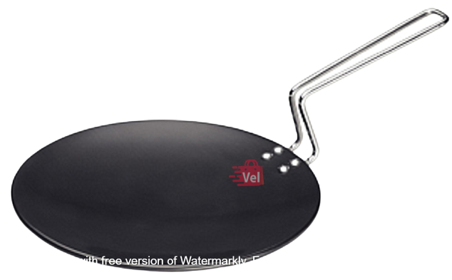 Futura Hard Anodised Tava Griddle 26Cm Diameter 6.35Mm Thickness