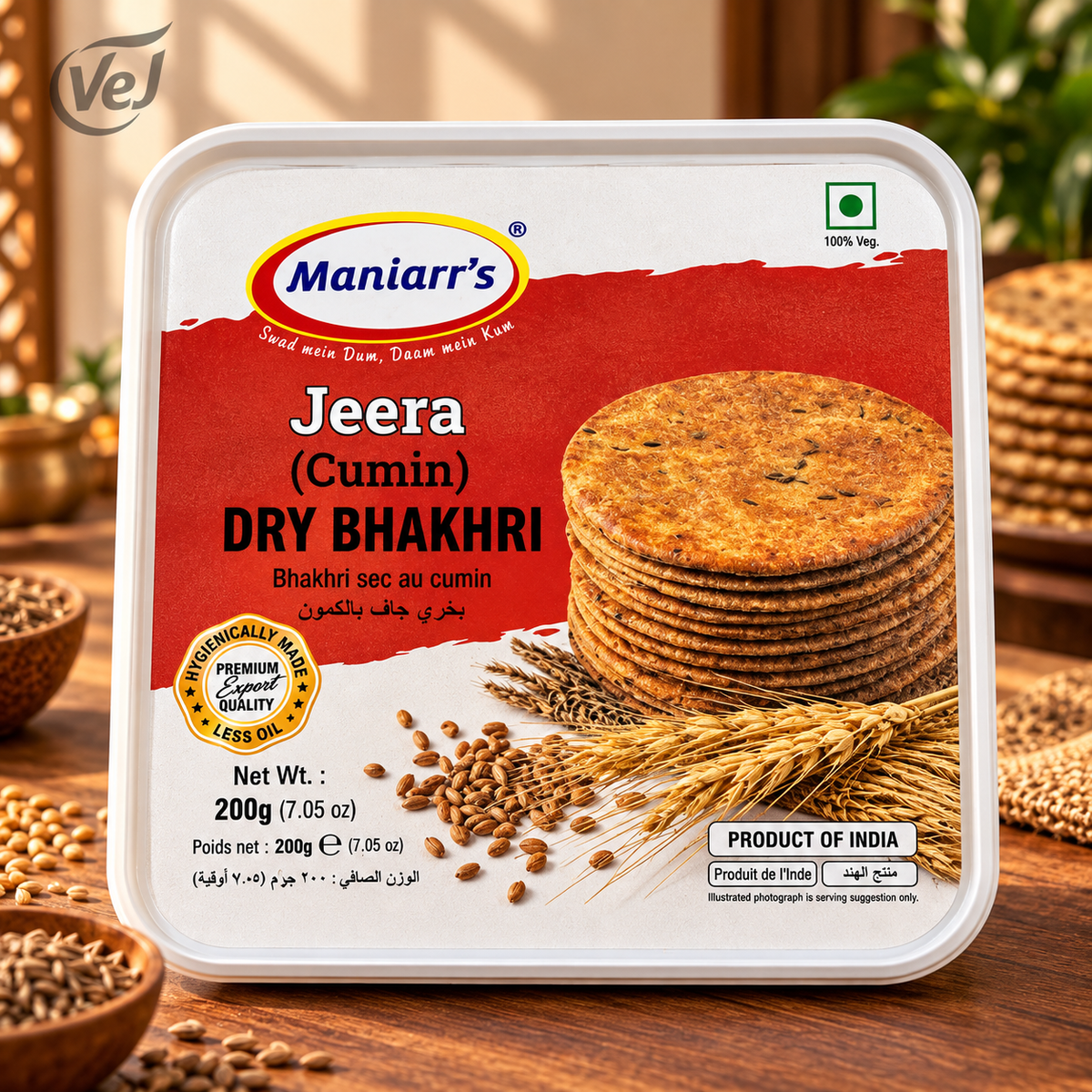 Maniarr’s Jeera (Cumin) Dry Bhakhri 200g