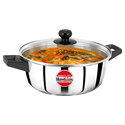 Hawkins Stainless Steel Cook N Serve Casserole 3Lt