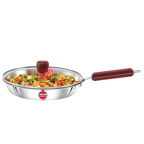 Hawkins Stainless Steel Cook N Serve Frying Pan 3Lt 26Cm