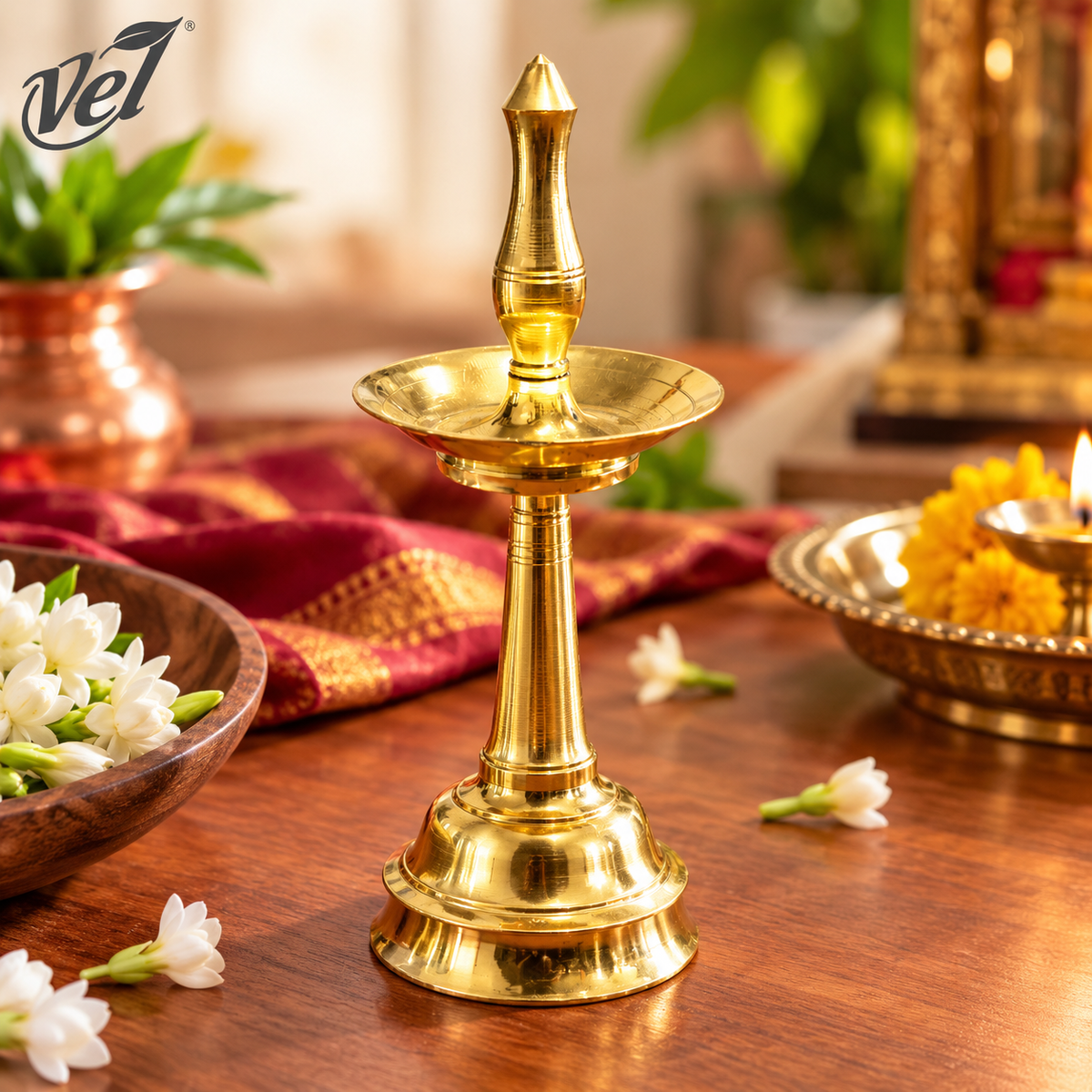 Brass Kerala Deepam No. 7