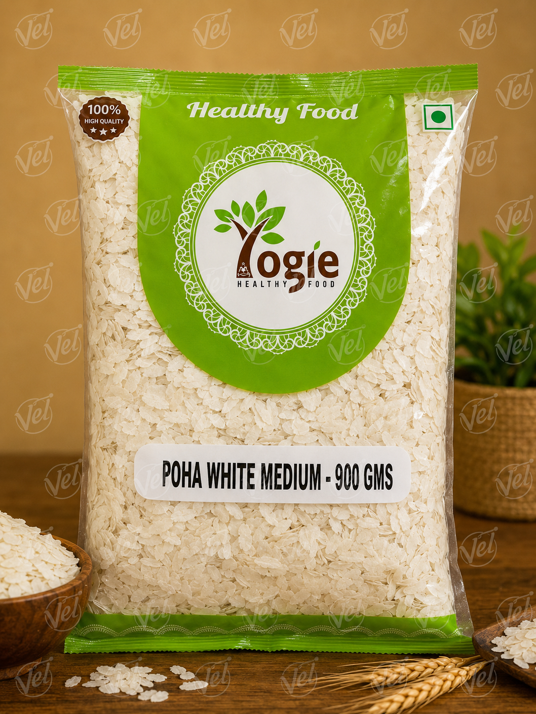 Yogie Poha White Medium 900g