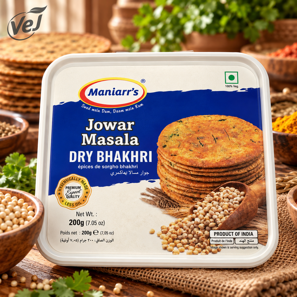 Maniarr’s Jowar Masala Dry Bhakhri 200g