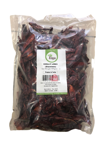 Yogie Chilli Long Stemless 800g