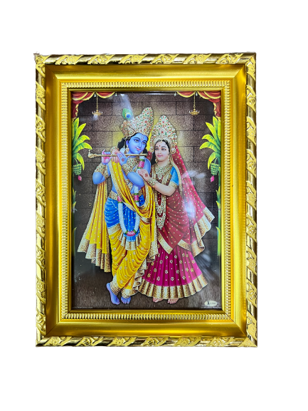 Radhakrishna Picture, Photo Frame 8.5"x6.5"