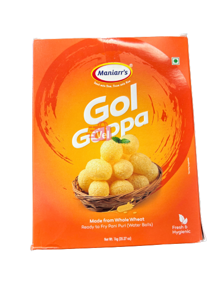 Maniarrs Whole Wheat Gol Gappa 1Kg