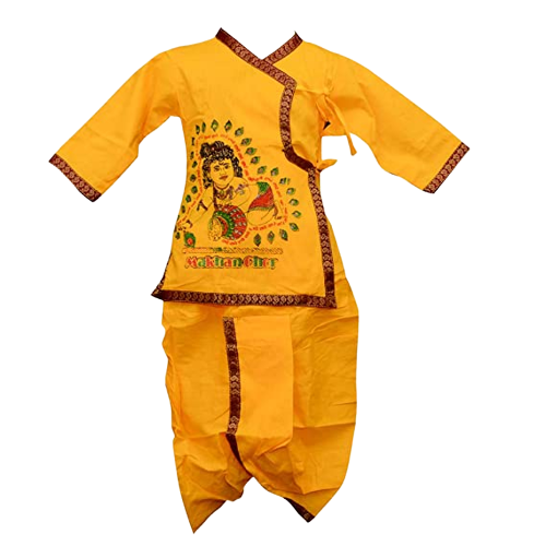 Krishna Dress Yellow Size 18 (Kids dress) - Pre Order Only