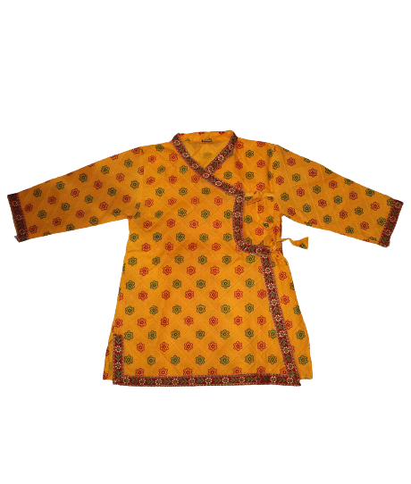 Krishna Dress Yellow Kurta and White Dhoti Size 16 (Design may vary) (Kids dress)