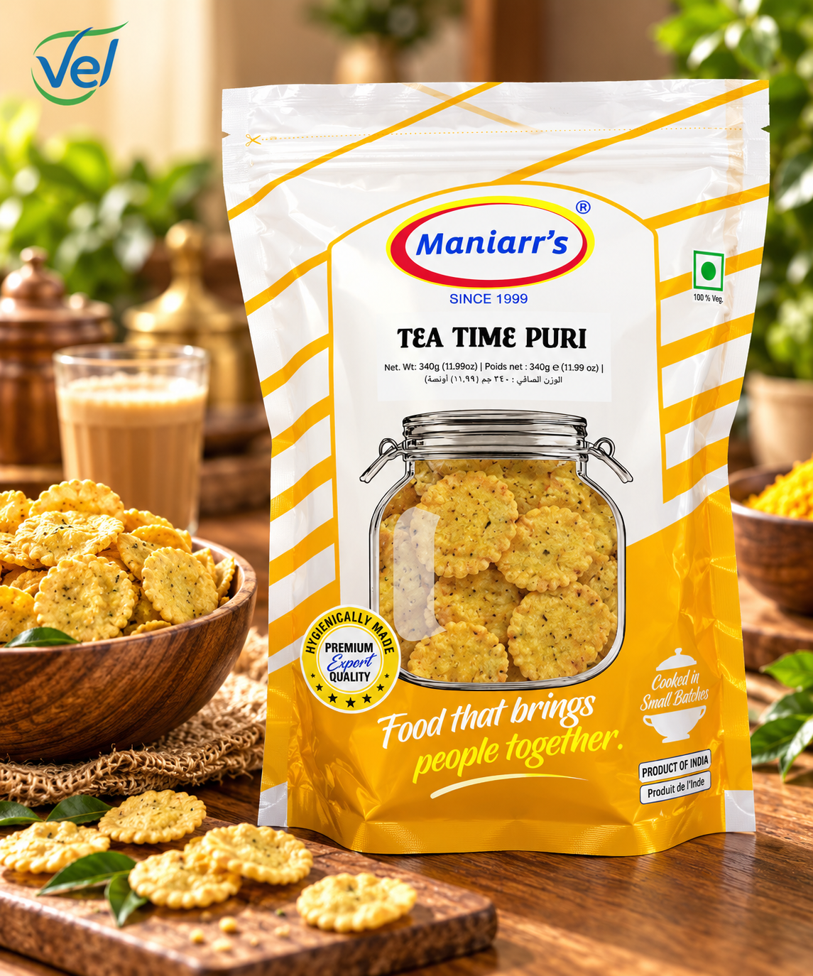 Maniarr’s Tea Time Puri 340g