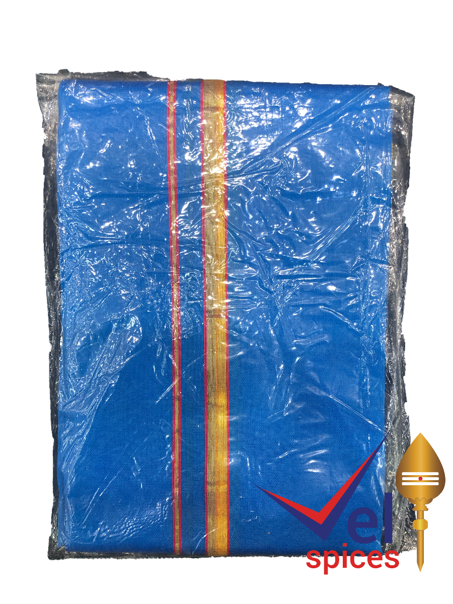 Small Dhoti (Cloth) Blue 70cm