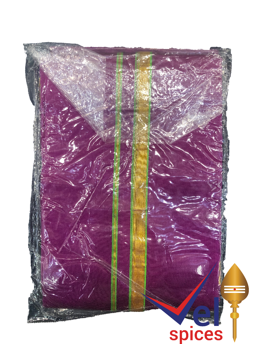 Small Dhoti (Cloth) Purple 70cm