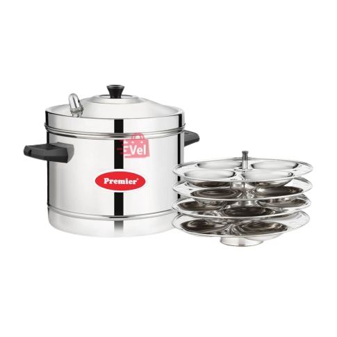 Premier Stainless Steel Idly Maker Small 4 Plates
