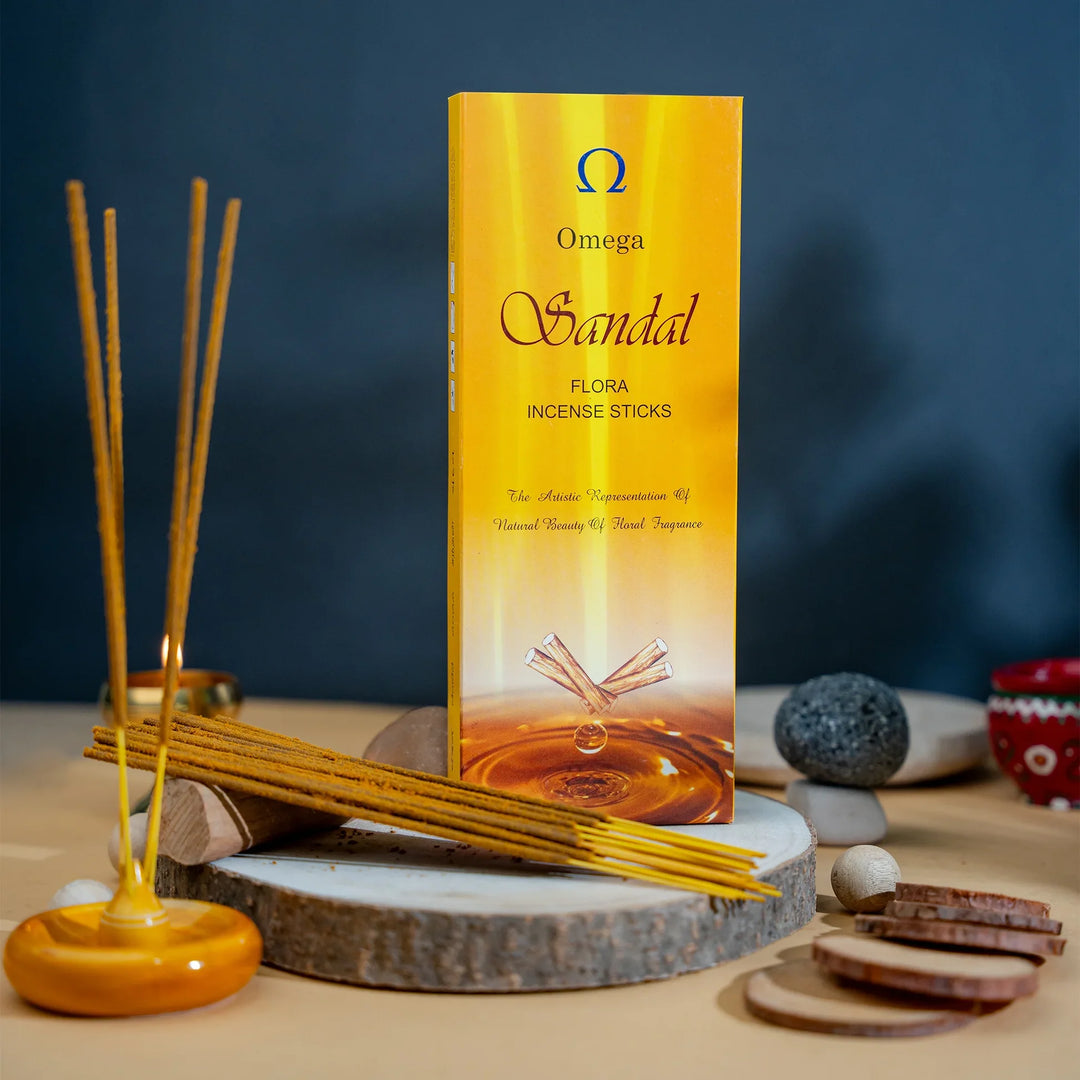 Omega Sandal Flora Incense Sticks (15g)