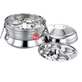 Stainless Steel Idly Pot 3Plate Small