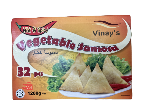 Vinay_Vege_Samosa_Hot_Spicy_1280g_Frozen