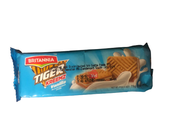 Britannia Tiger Vanilla Biscuits 75g
