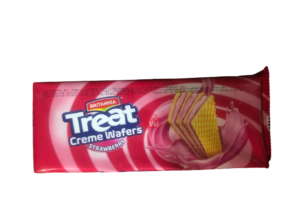 Britannia Strawberry Wafers 75G