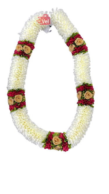 Cotton Garland White And Red