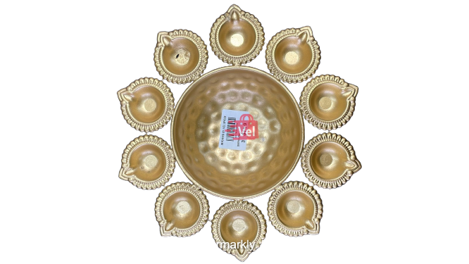 Gold Colur Deepa Uruli Large