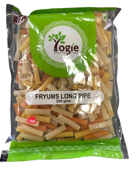 Yogie Colour Long Pipe Fryums 200G
