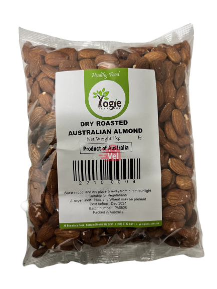 Yogie Roasted Almond 1Kg