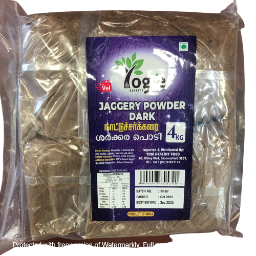 Yogie_Jaggery_Powder_dark_4Kg